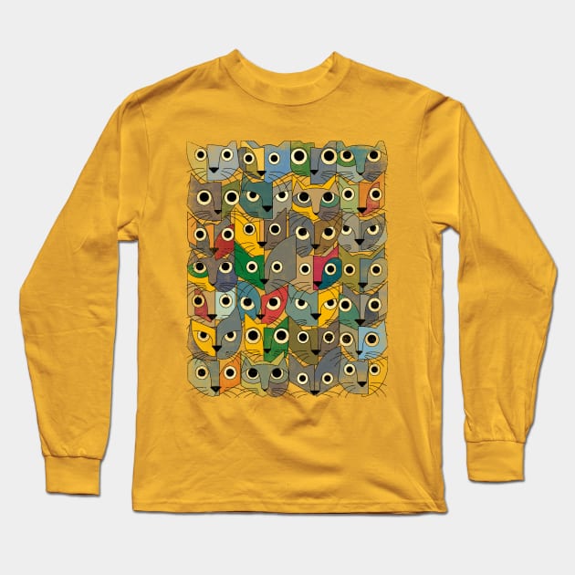 Kittys Long Sleeve T-Shirt by bulografik